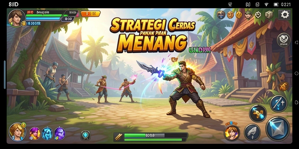 Tangkapan layar gameplay 8ID menunjukkan pertempuran strategi yang intens.