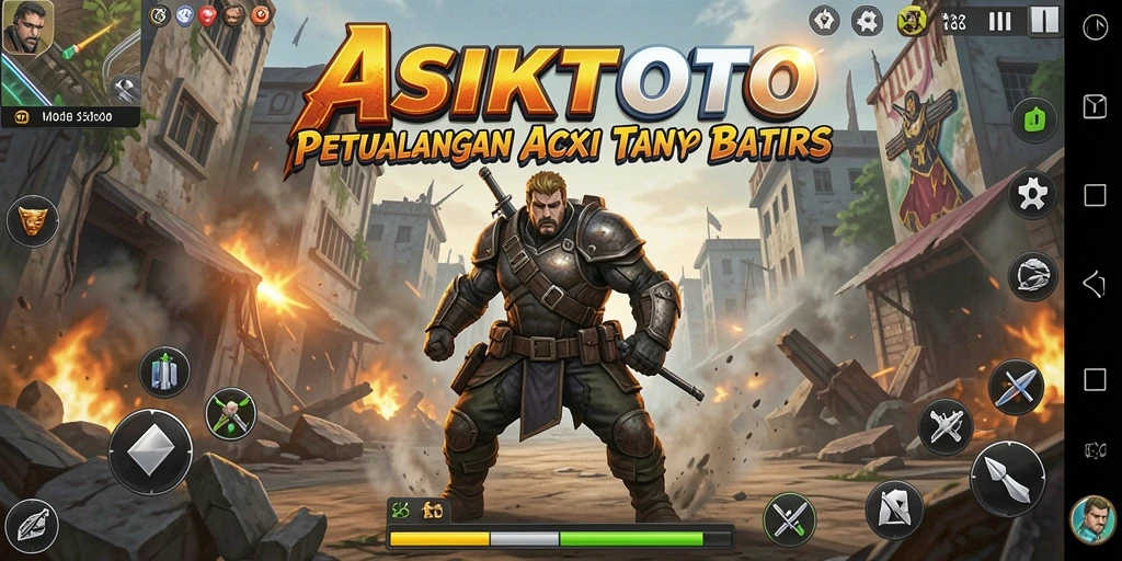 Tampilan gameplay seru di dunia ASIKTOTO dengan aksi mendebarkan.
