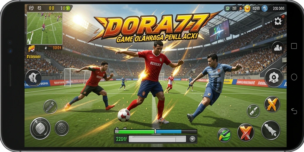 Tampilan gameplay seru dan fitur menarik dalam DORA77.