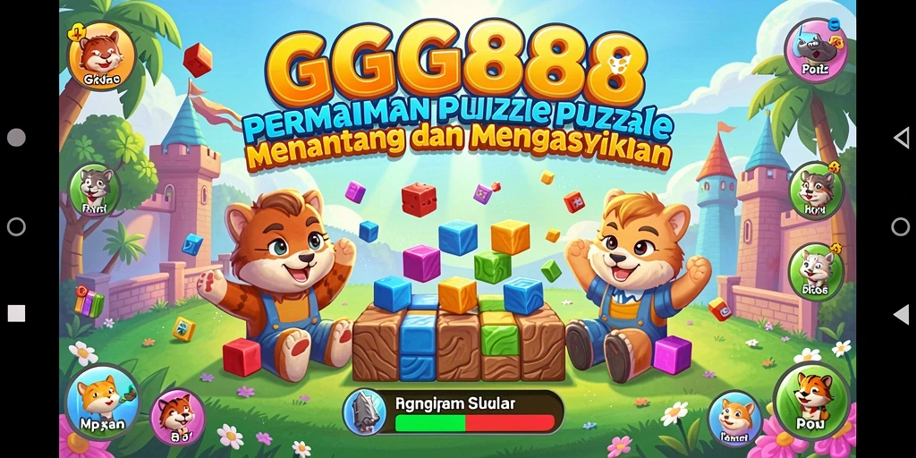 Screenshot gameplay GGG888 menampilkan momen seru saat memecahkan puzzle.