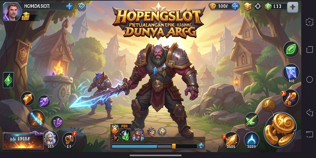 Tampilan epik pertarungan di HOPENGSLOT dengan karakter unik.