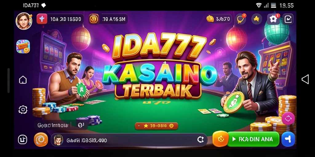 Tampilan gameplay menarik dari IDA777 dengan variasi permainan kasino.