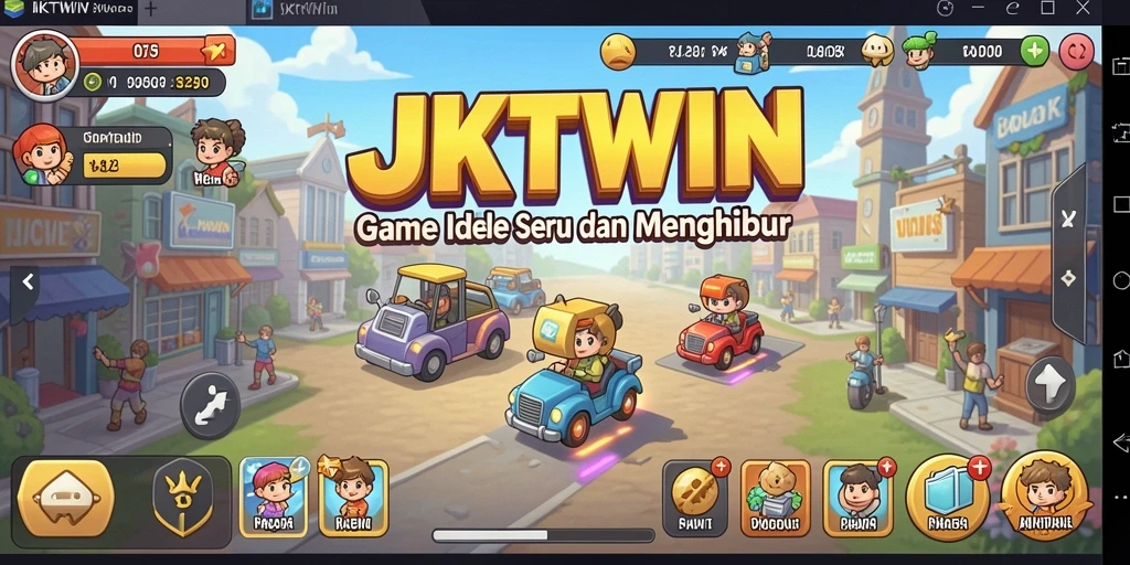 Screenshot JKTWIN menampilkan gameplay Idle yang menarik dan intuitif.