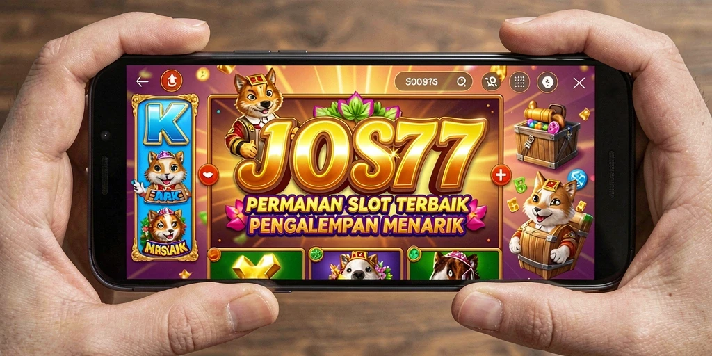 Screenshot utama JOS77 menampilkan gameplay slot yang menarik dan dinamis.