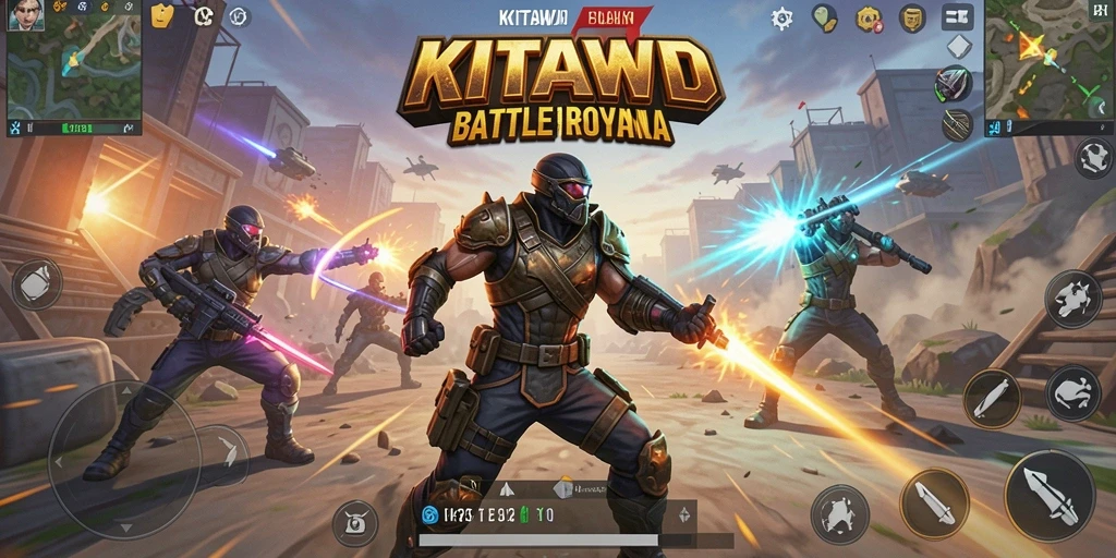 Gameplay seru KITAWD dengan aksi Battle Royale yang mendebarkan.