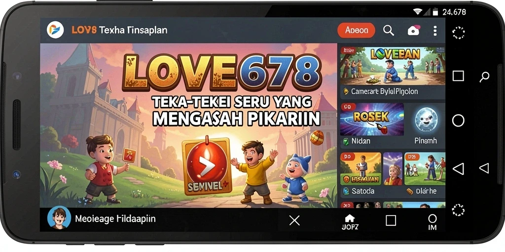 Tampilan gameplay Puzzle yang menarik dan menantang di LOVE678.