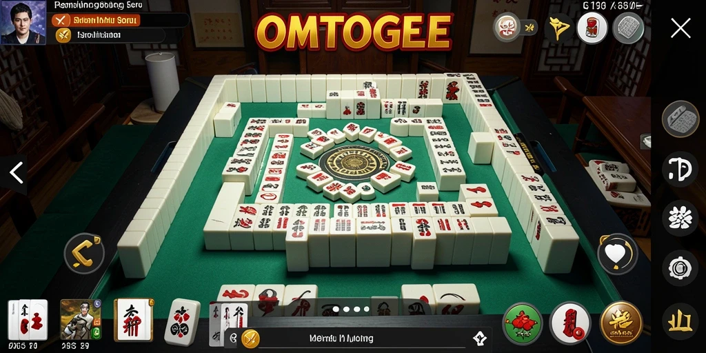 Tampilan gameplay <strong>OMTOGEL</strong> yang menarik dalam permainan Mahjong.