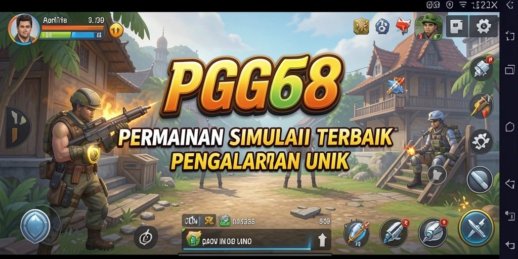 Tampilan gameplay PGG68 yang menakjubkan saat bermain simulasi.