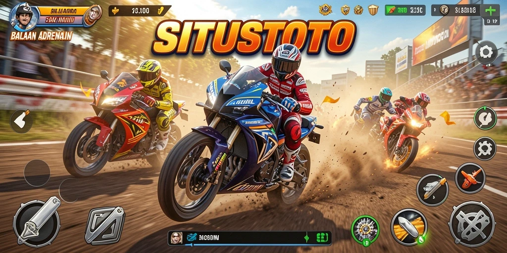 Gameplay seru balapan motor di SITUSTOTO.