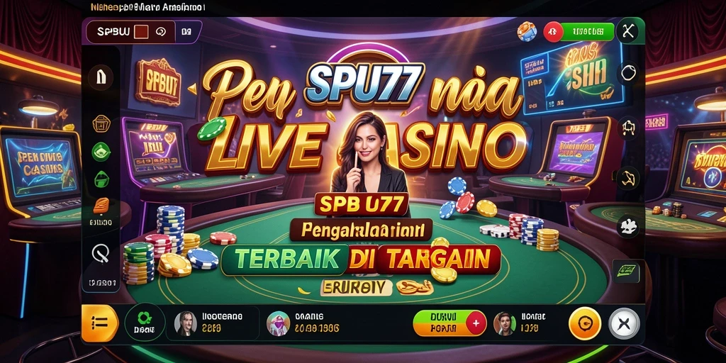 Tampilan gameplay Live Casino SPBU77 yang menegangkan dan interaktif.