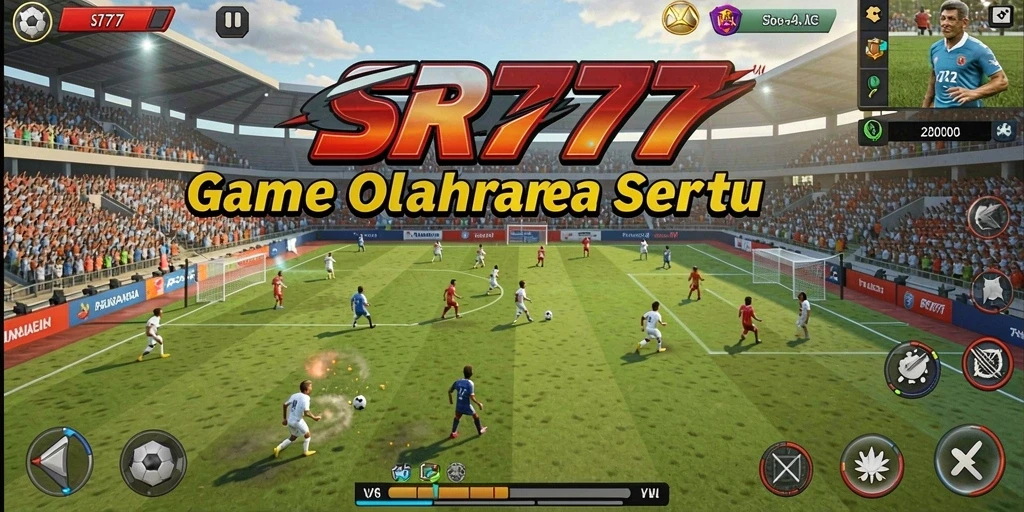 Tampilan dinamis gameplay SR777 yang seru dan menantang.