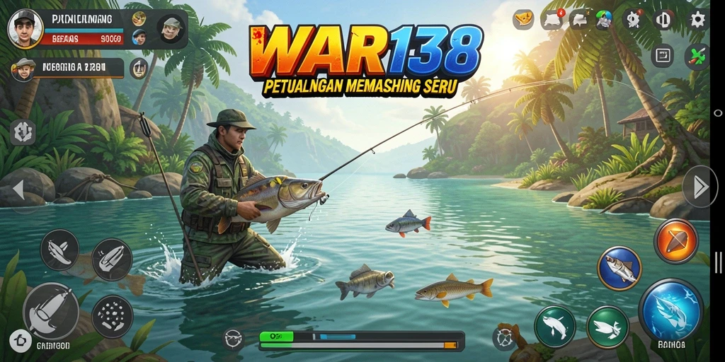 Gameplay WAR138 yang mendebarkan dan menarik dalam memancing.