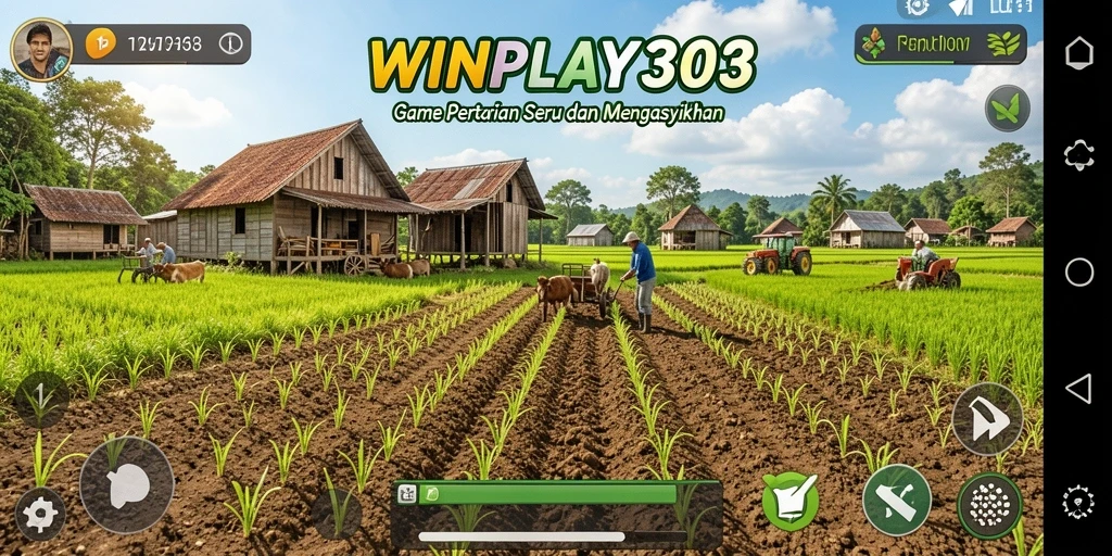 Gameplay seru WINPLAY303 menampilkan aktivitas bertani yang menyenangkan.